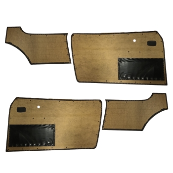 VW Karmann Ghia Door panel SET Black 141 867 011/012 + 143 867 035/036 model: Karmann Ghia 08/63
